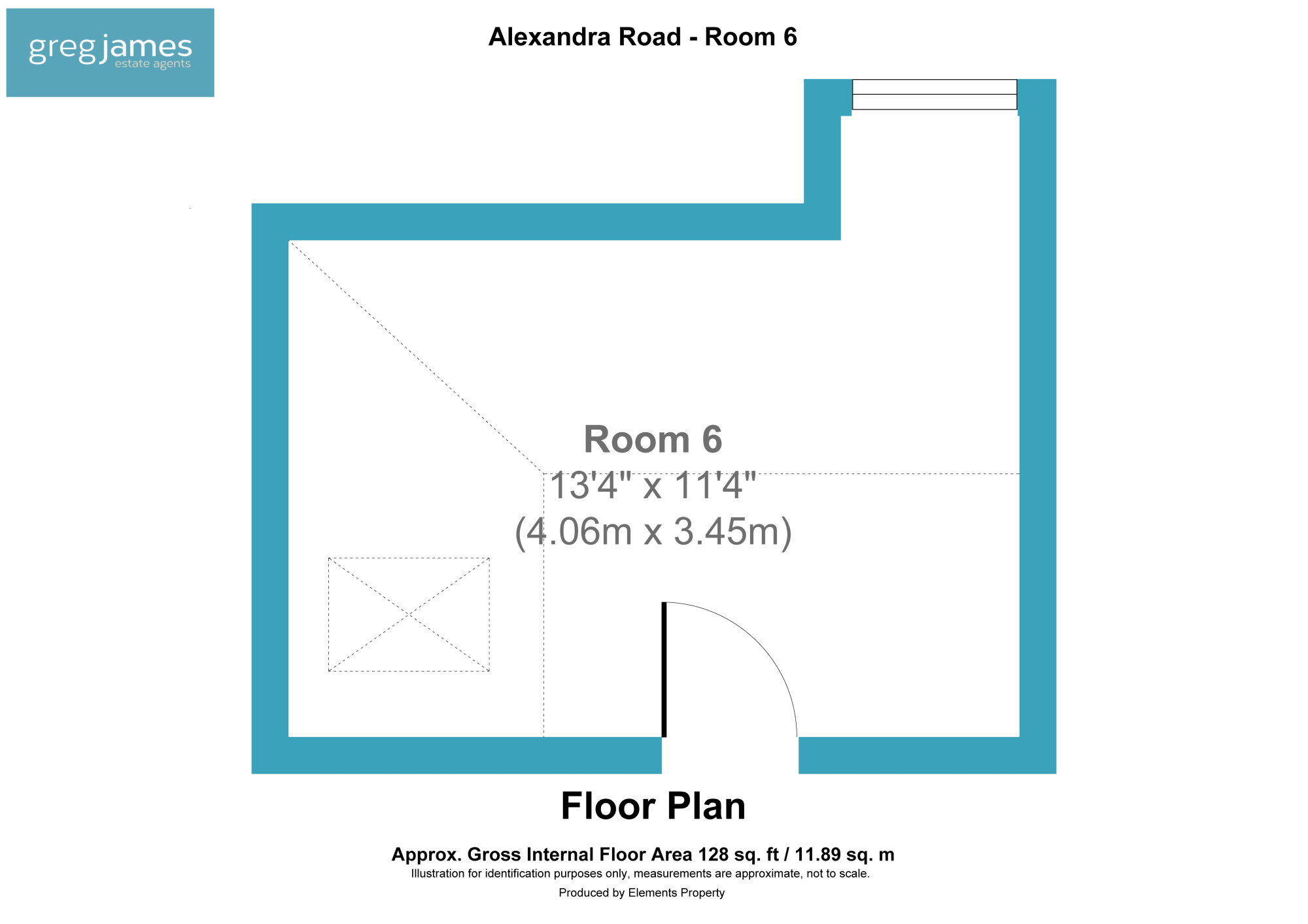 Room 6 57,, Alexandra Road, Farnborough floorplan
