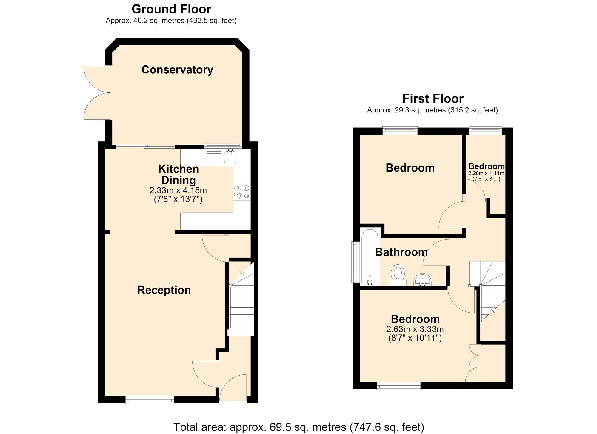 2 Laneshaw Close, Darwen floorplan