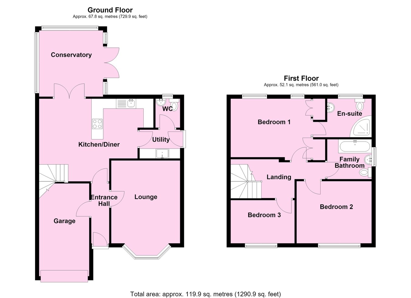 11, Fallow Close, LEICESTER floorplan