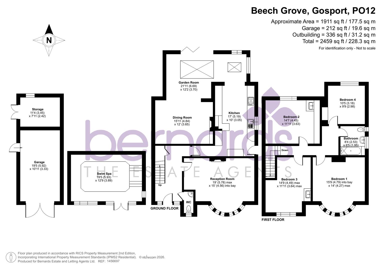 19, Beech Grove, Gosport floorplan