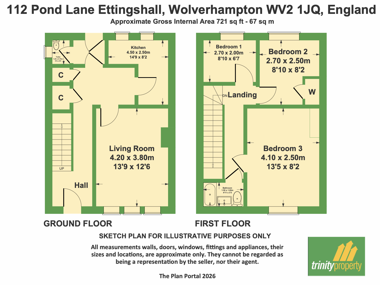 112 Pond Lane, Wolverhampton floorplan
