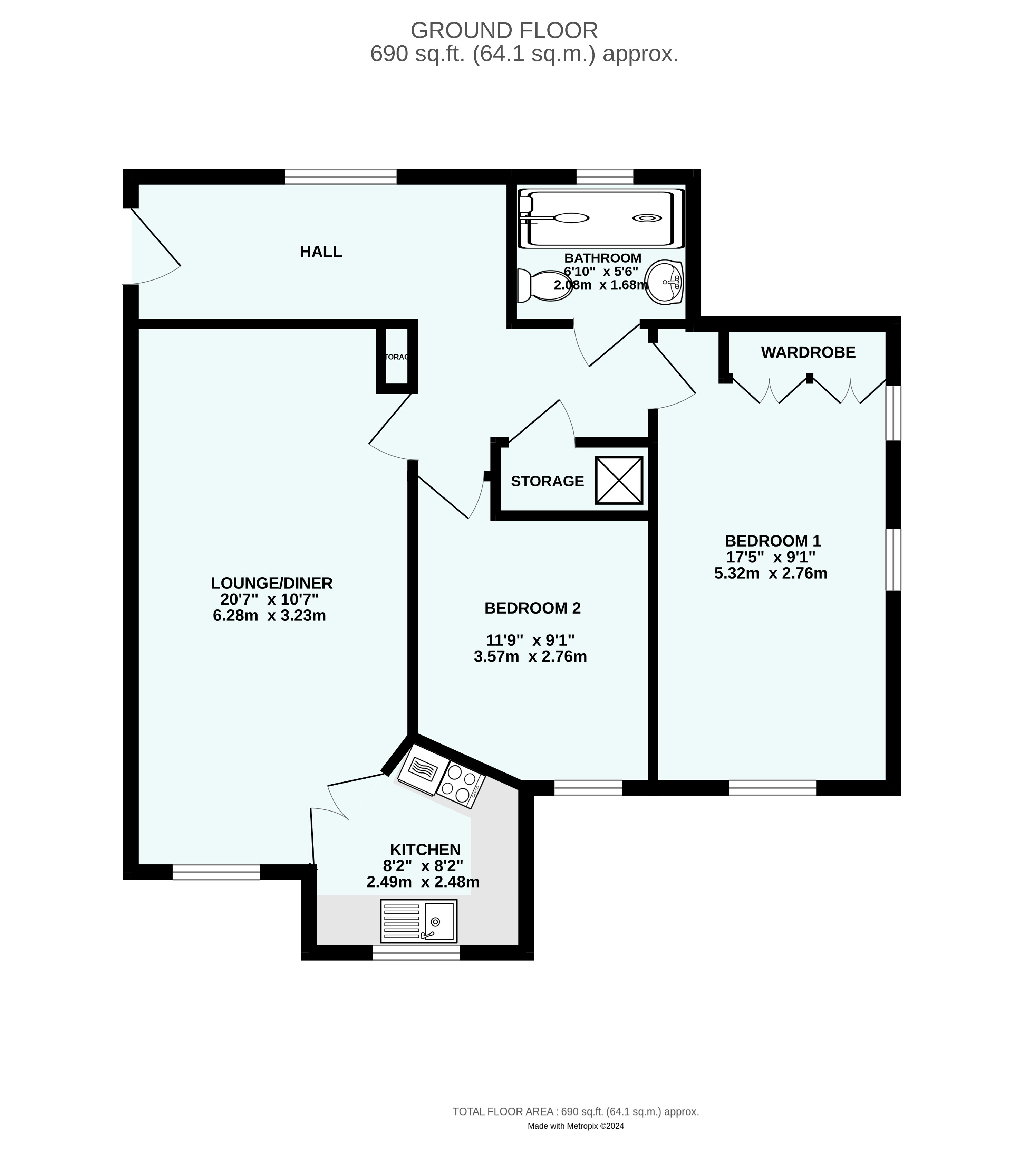 14 St. Pirans Court Trevithick Road, Camborne Cornwall, Cornwall floorplan