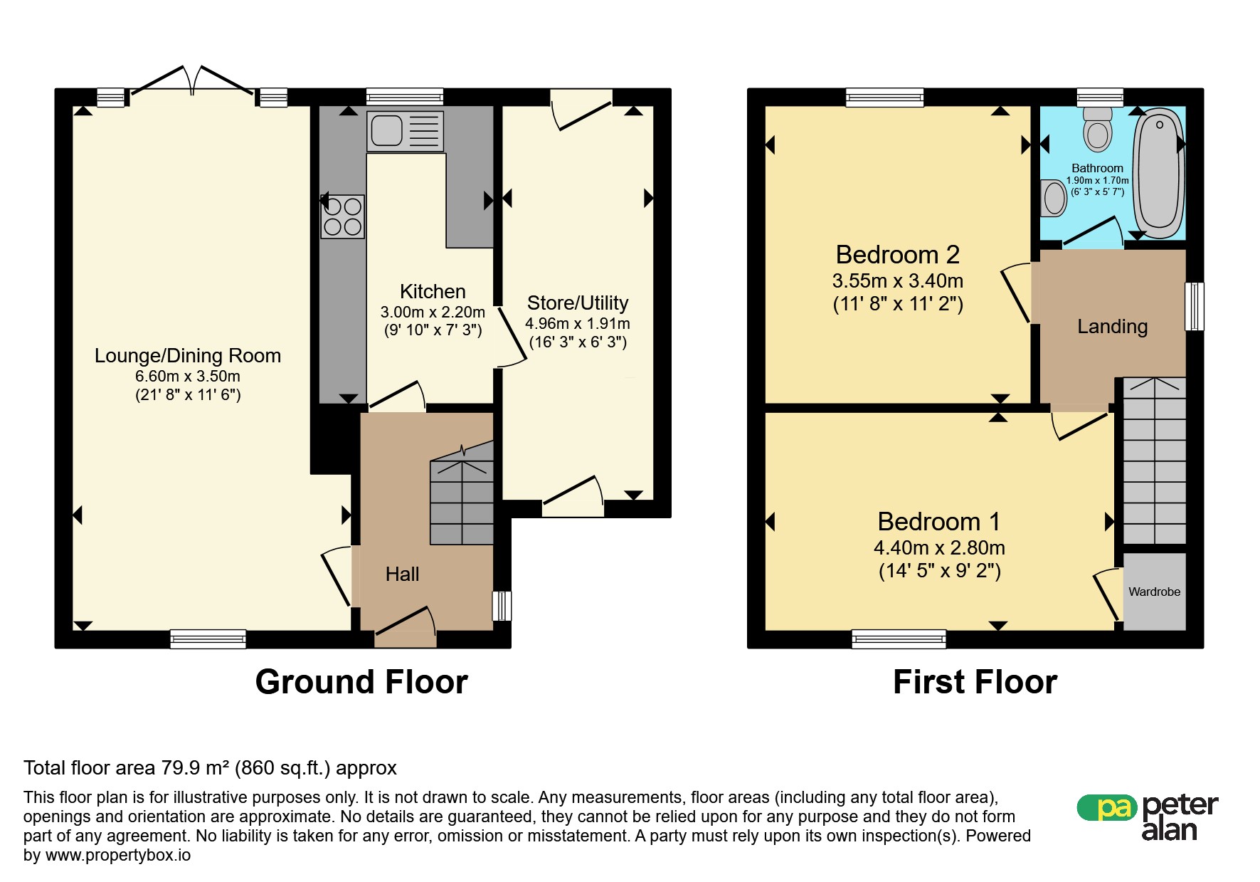 54, Bardsey Crescent, CARDIFF floorplan