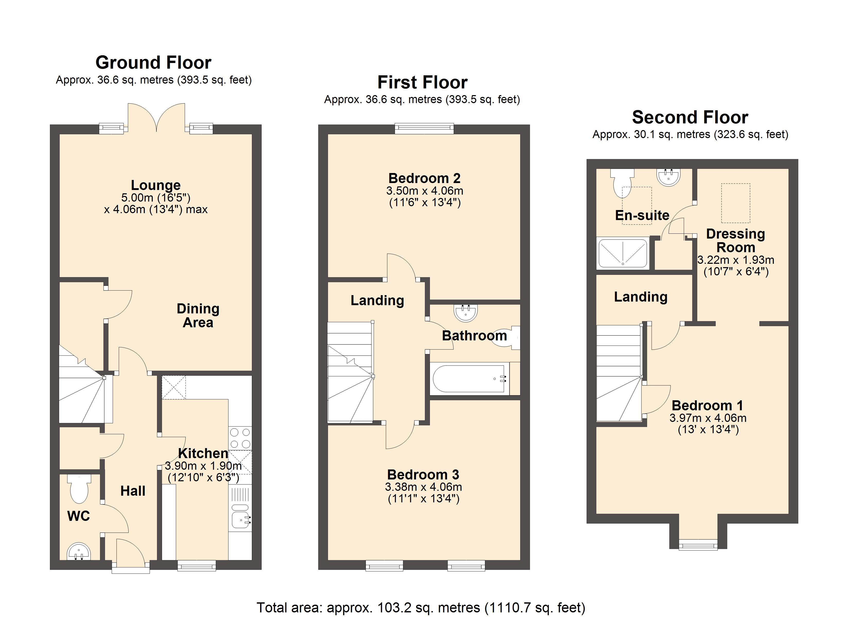 3 Bedrooms Town house for sale in Horse Chestnut Close, Chesterfield S40