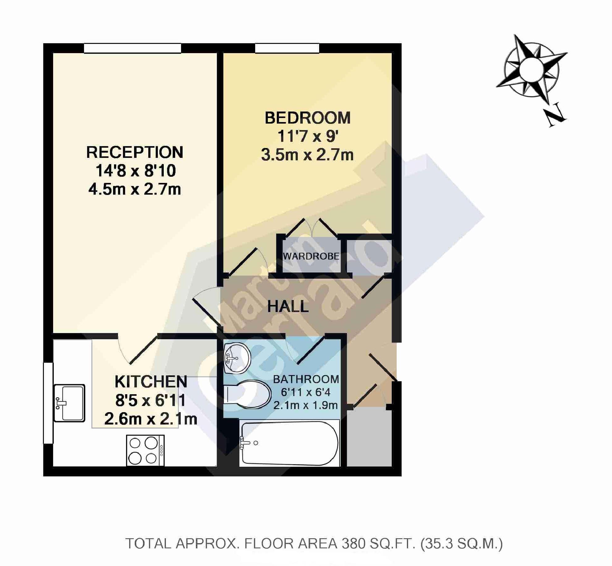 1 Bedrooms Flat to rent in Harry Court, Wenlock Gardens, Hendon NW4