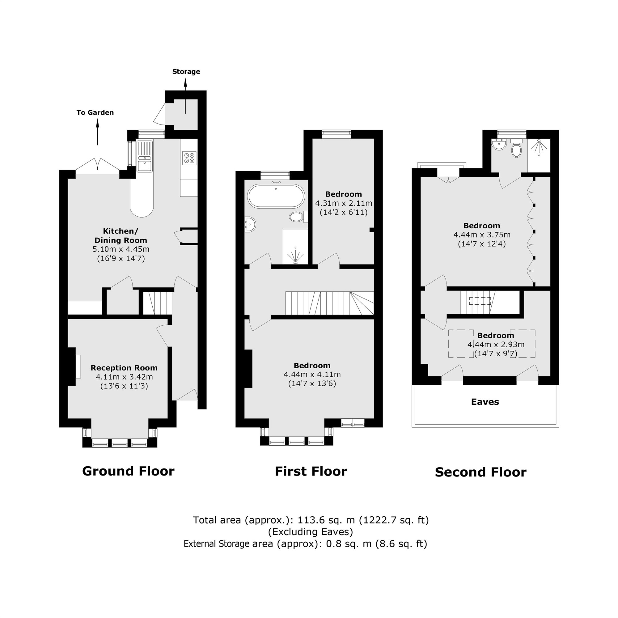 85, Crowborough Road, London floorplan