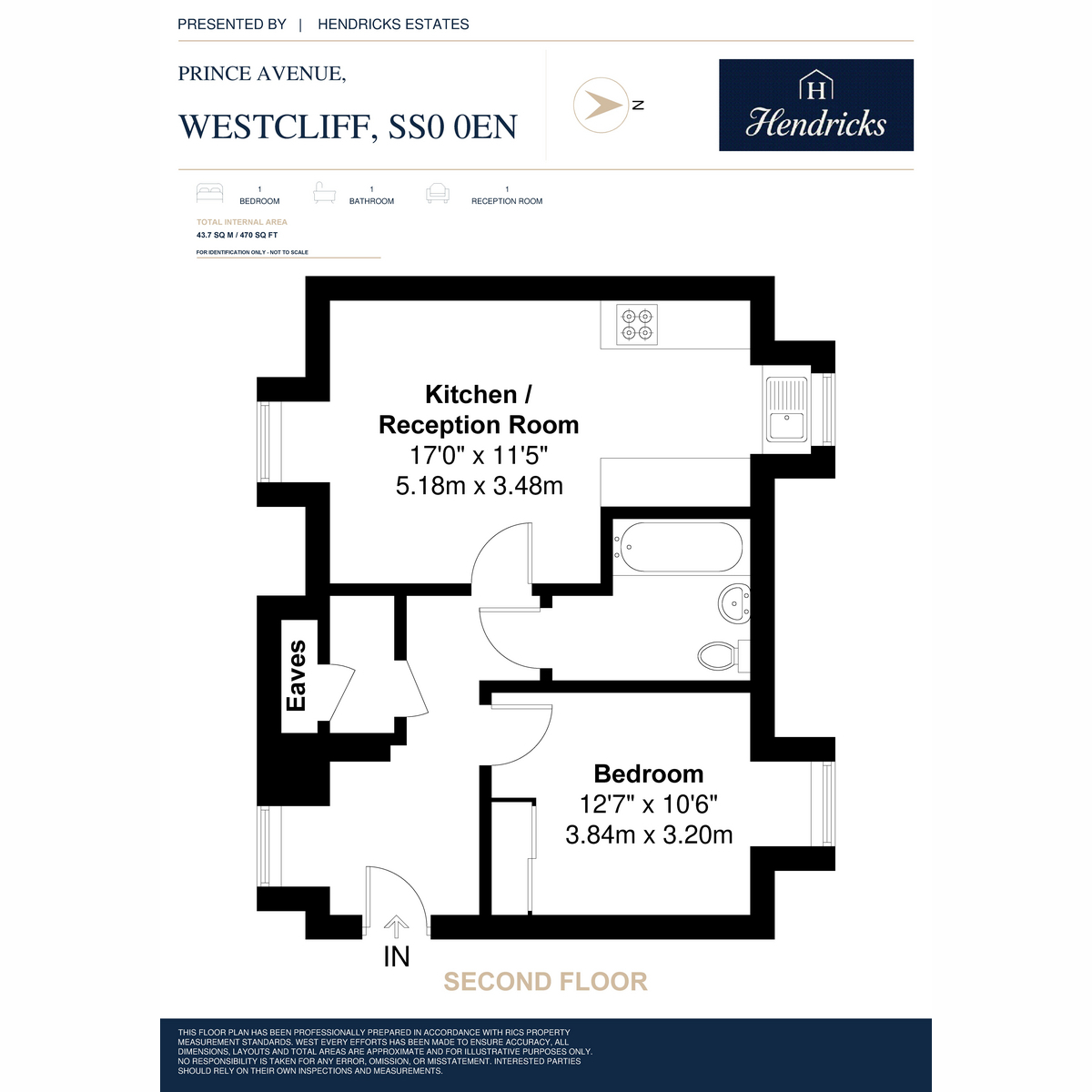 Flat Flat 11, 436, Prince Avenue, Westcliff-on-sea floorplan