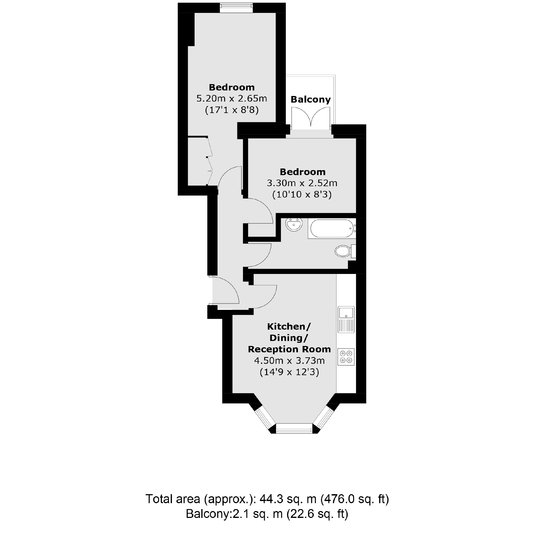 Flat B, 111, Gipsy Road, London floorplan