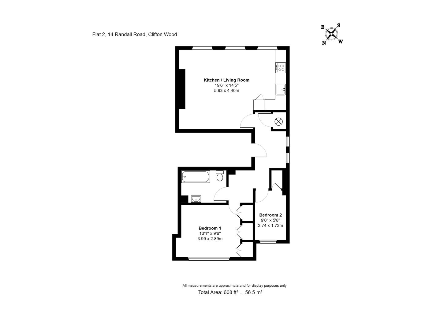 2 Bedrooms Flat for sale in Randall Road, Clifton, Bristol BS8