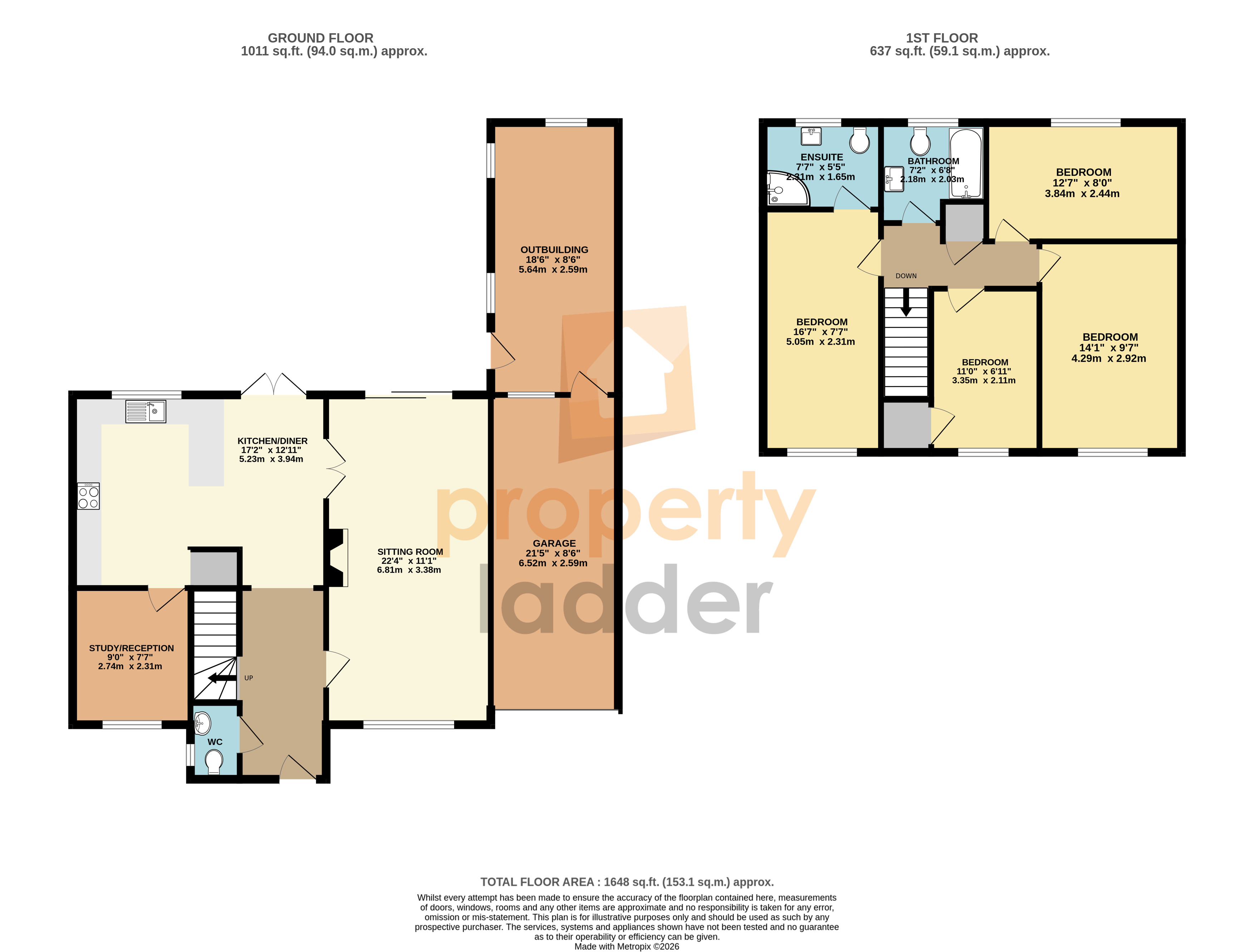 1, Lilac Close, Norwich floorplan