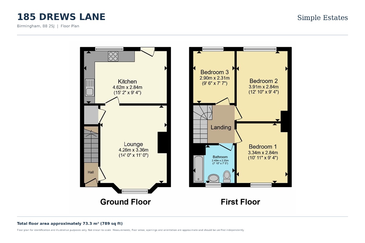 185 Drews Lane, Birmingham floorplan