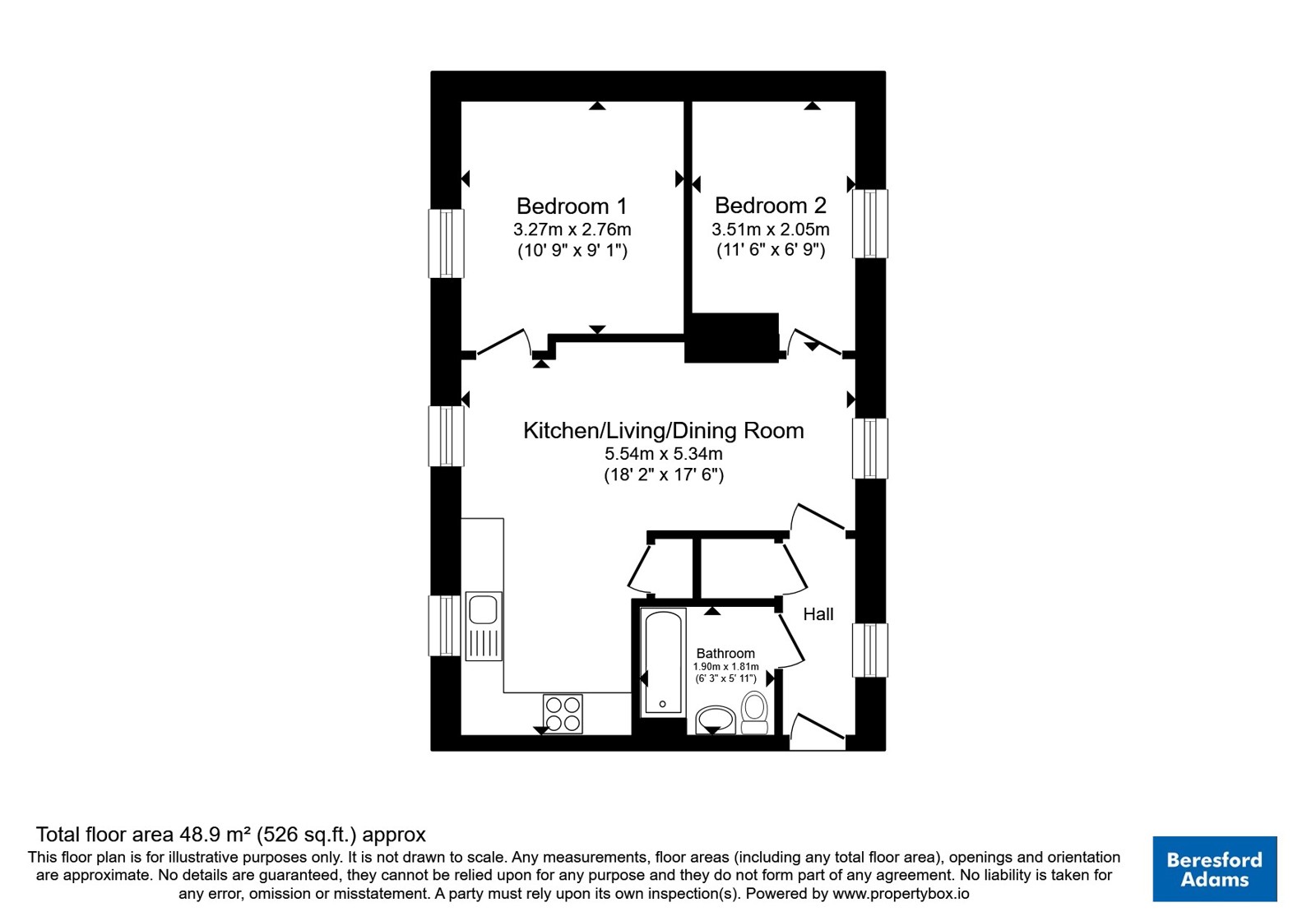 Plot 6 The Copper Beeches11 Springf,, Old Chester Road, Flintshire floorplan