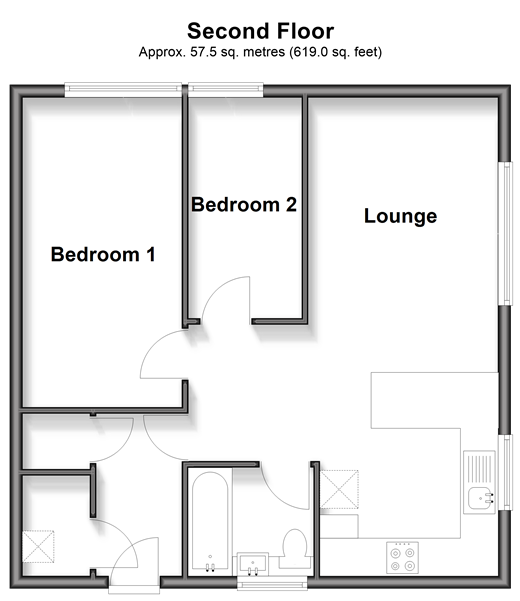 Hayling Court Broadfield, Crawley floorplan