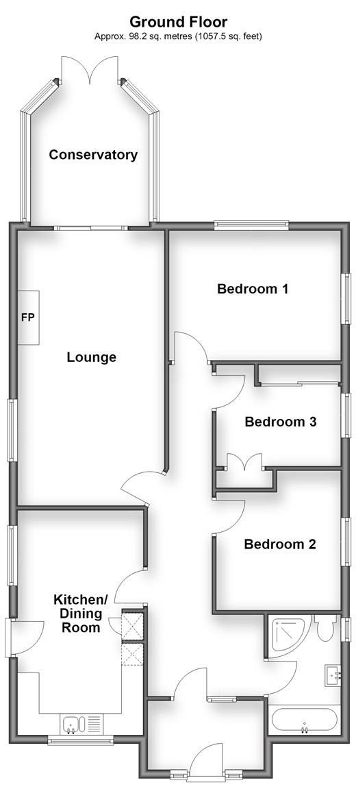 Niton Road Rookley, Ventnor floorplan