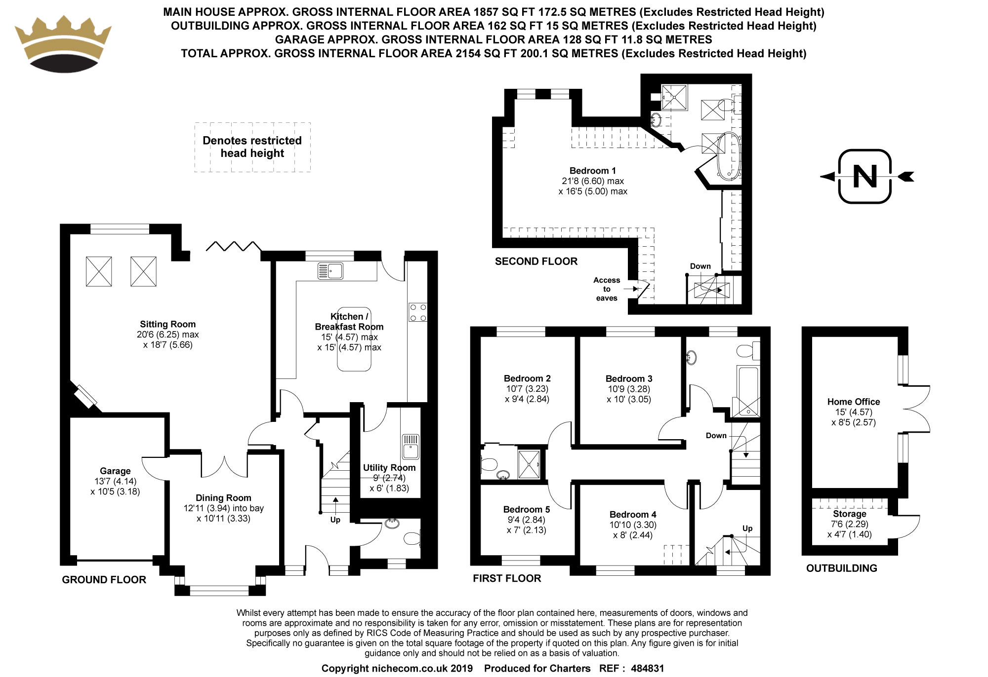 5 Bedrooms Detached house for sale in Alma Way, Farnham, Surrey GU9