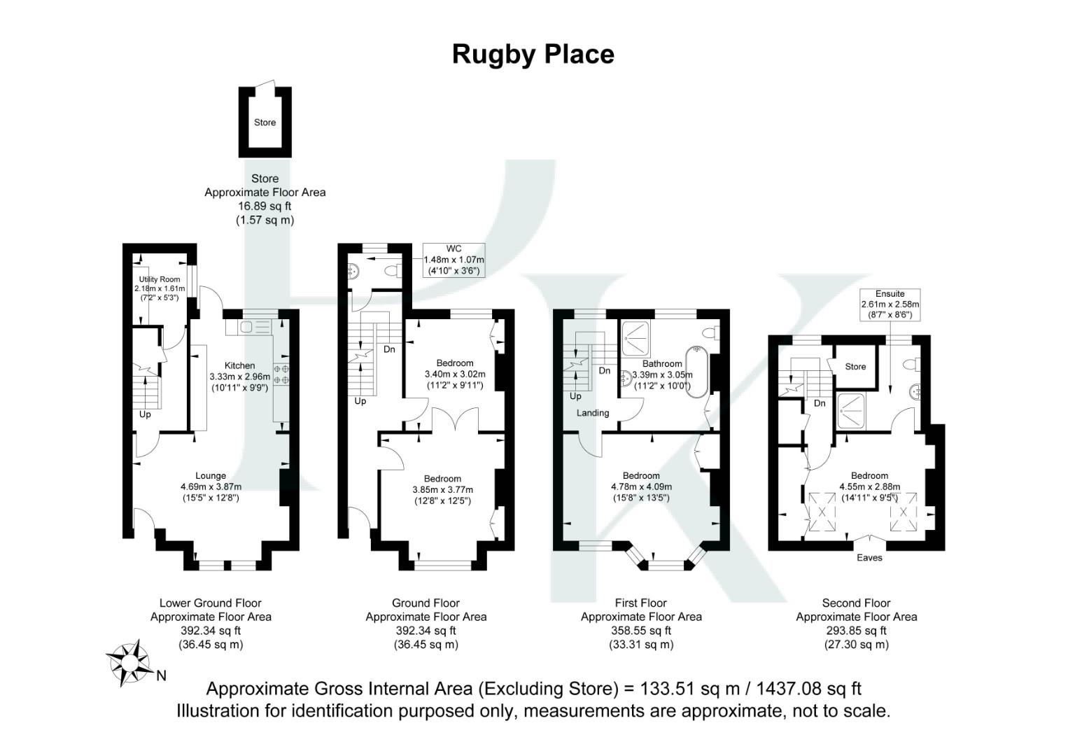 13, Rugby Place, Brighton floorplan