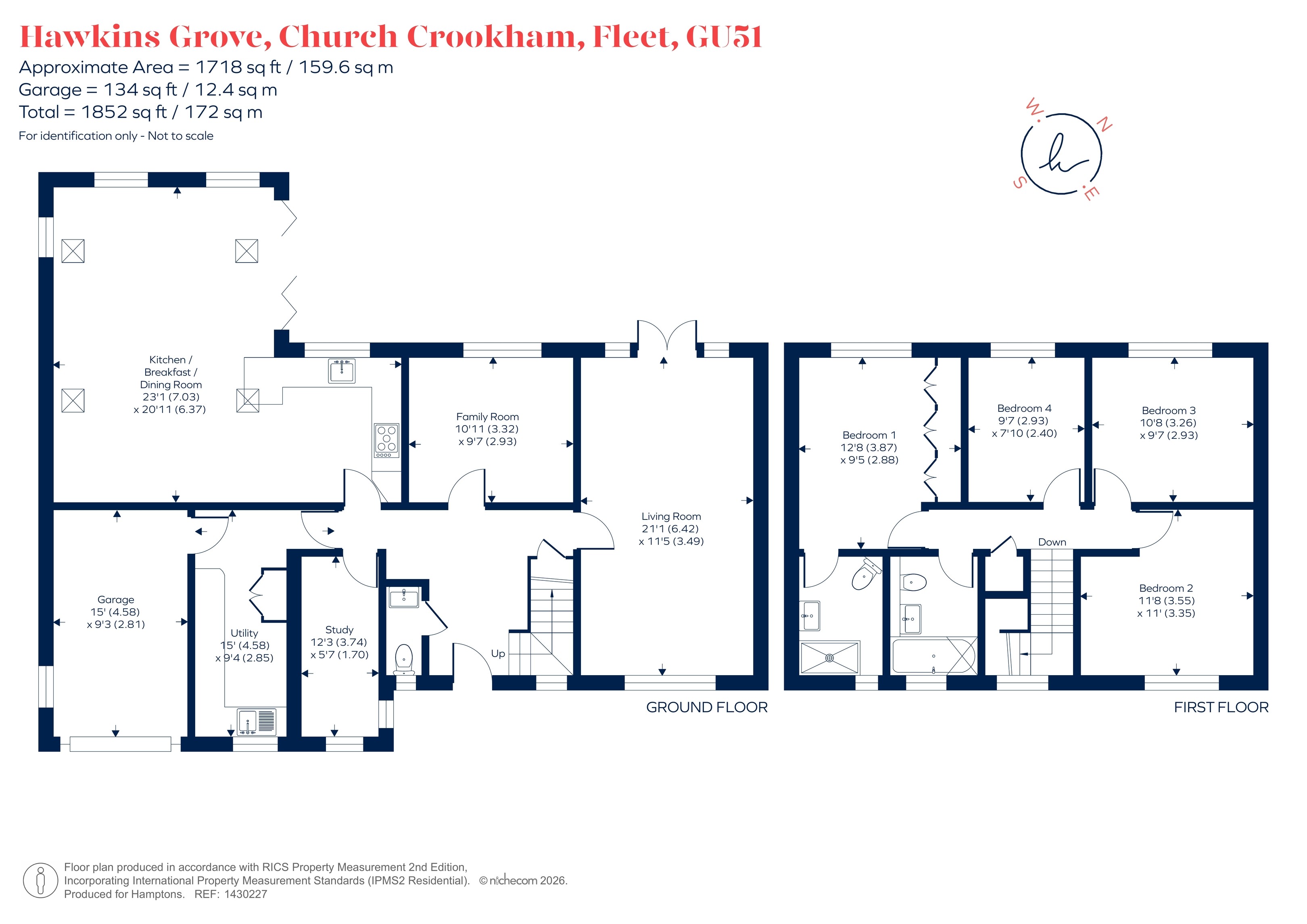 21, Hawkins Grove, Church Crookham floorplan