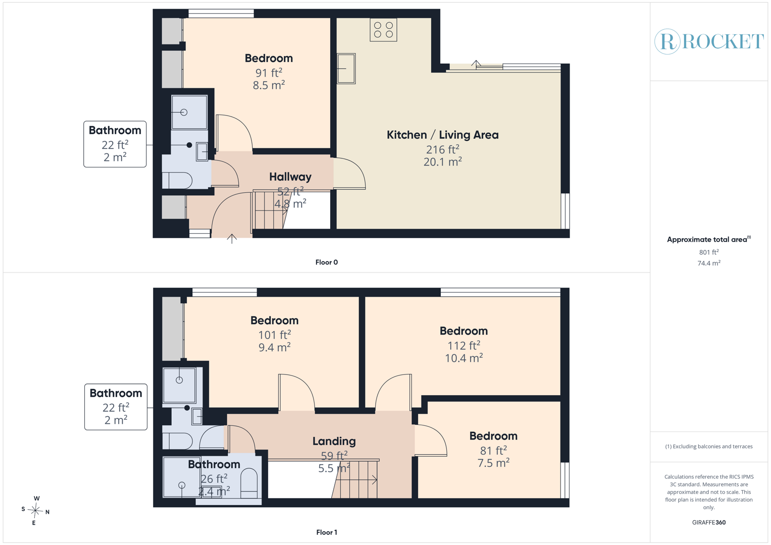 163, Cedars Road, London floorplan