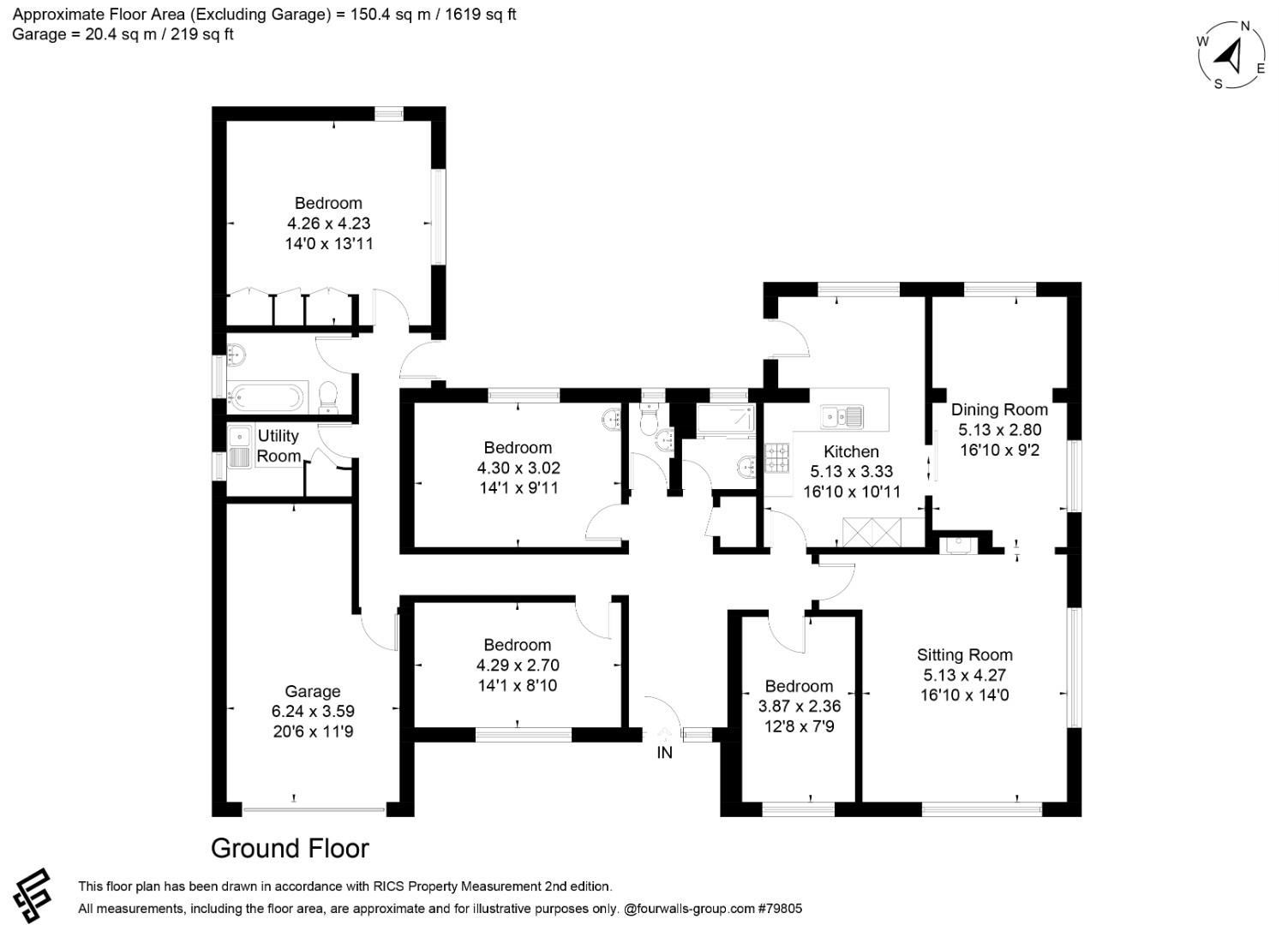 4, Green Lane Close, Salisbury floorplan
