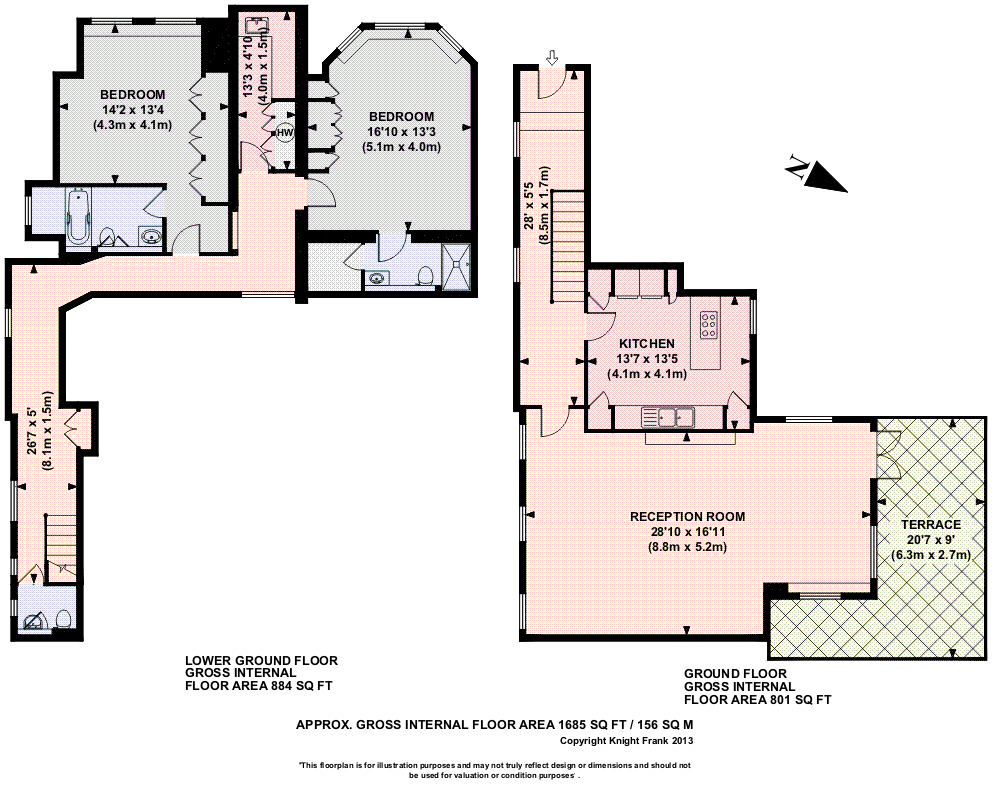 8 Palace Gate, Kensington floorplan