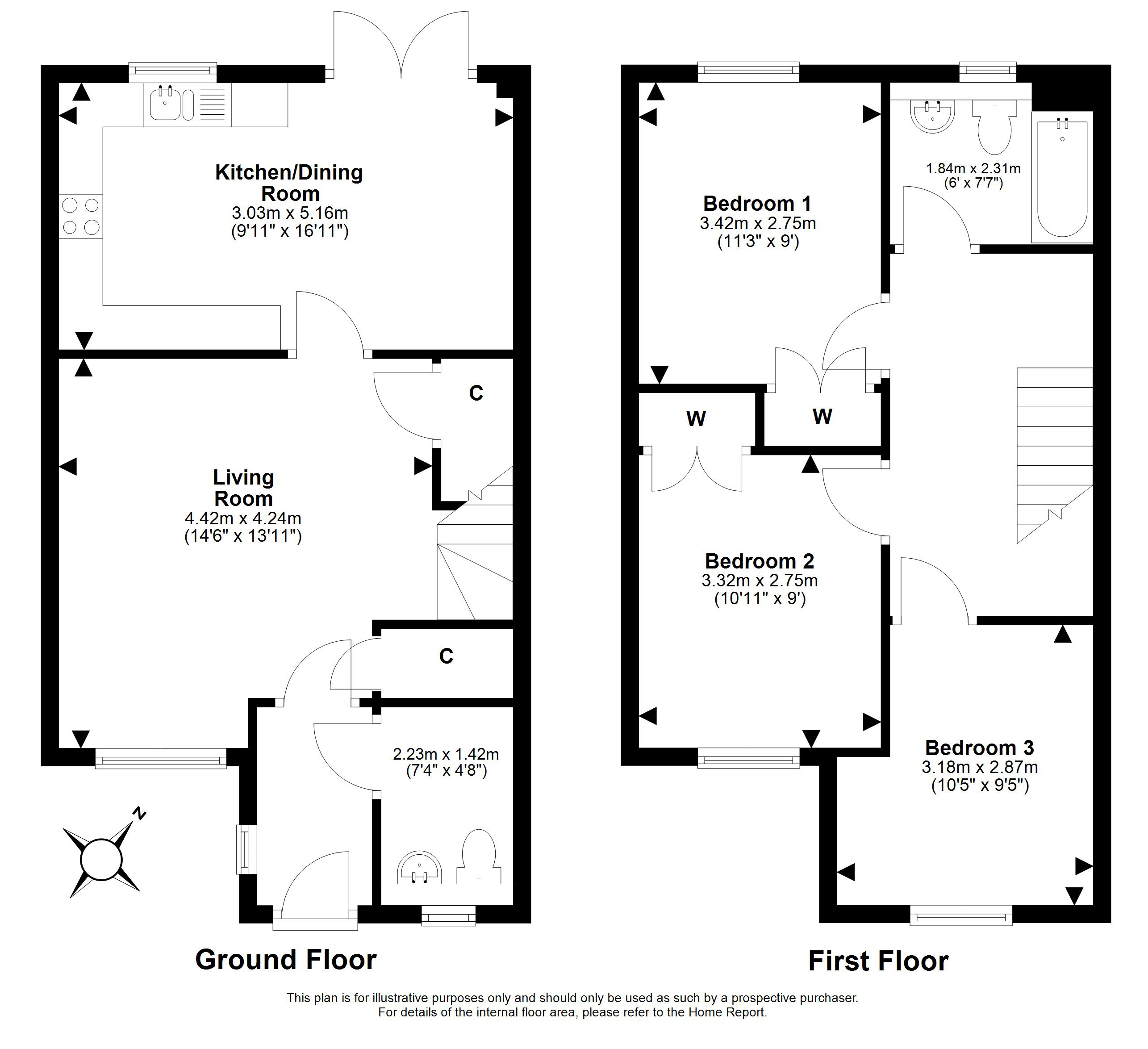 15, Craigentarrie Mews, Balerno floorplan