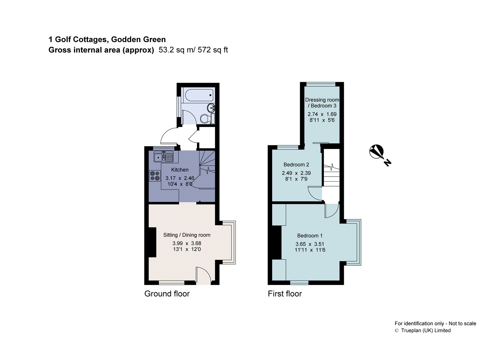 1, Golf Cottages, Sevenoaks floorplan