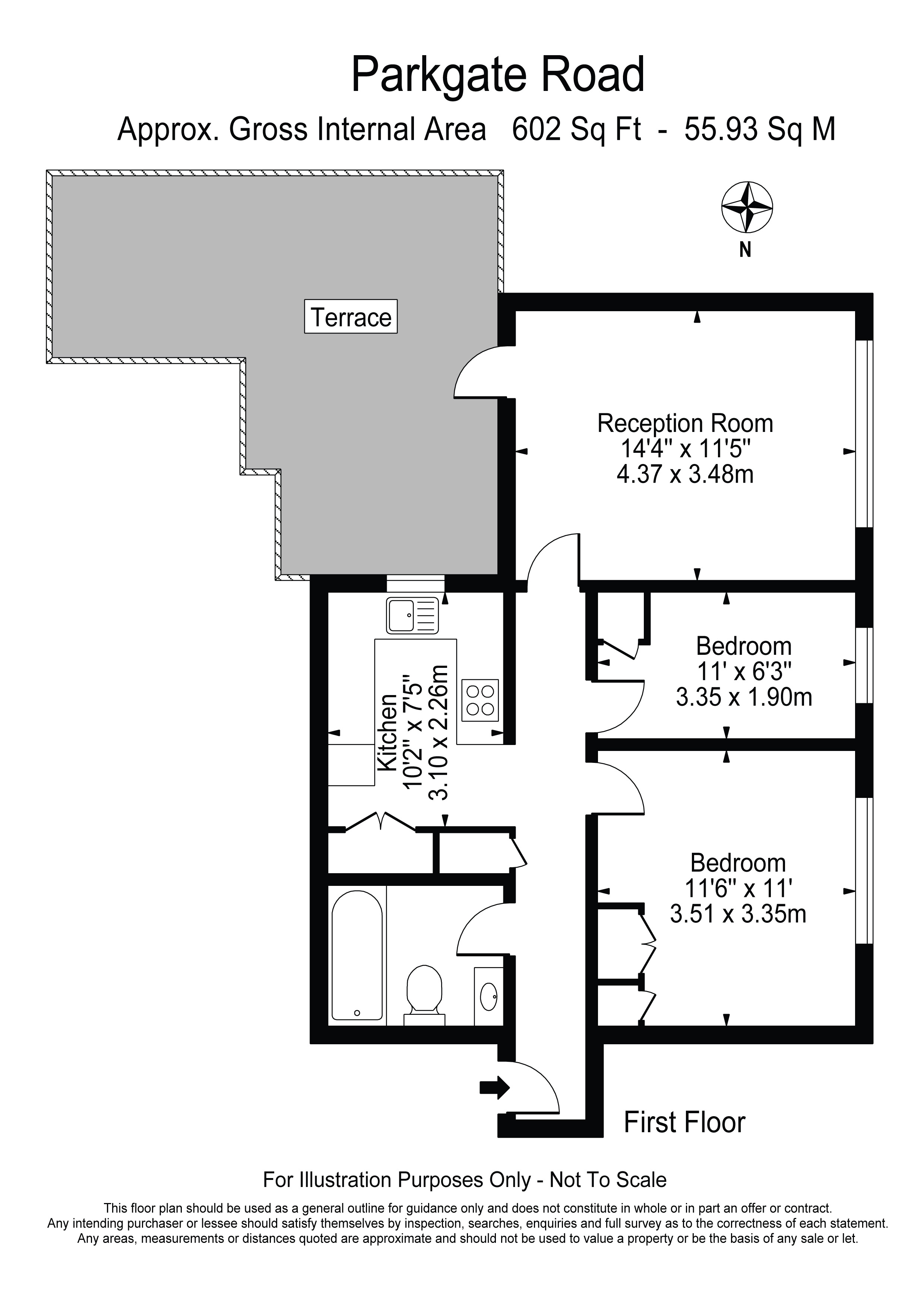 4 St Mary Le Park Court,, Parkgate Road, London floorplan