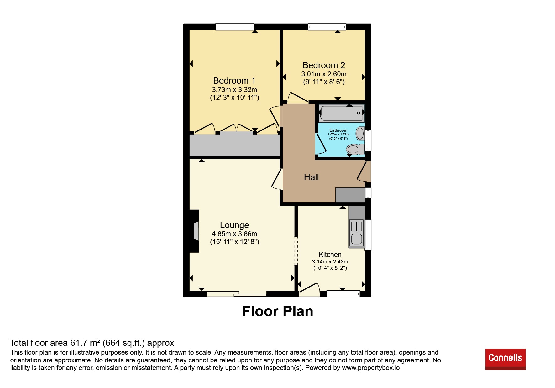 6, Churchill Crescent, Burton-On-Trent floorplan