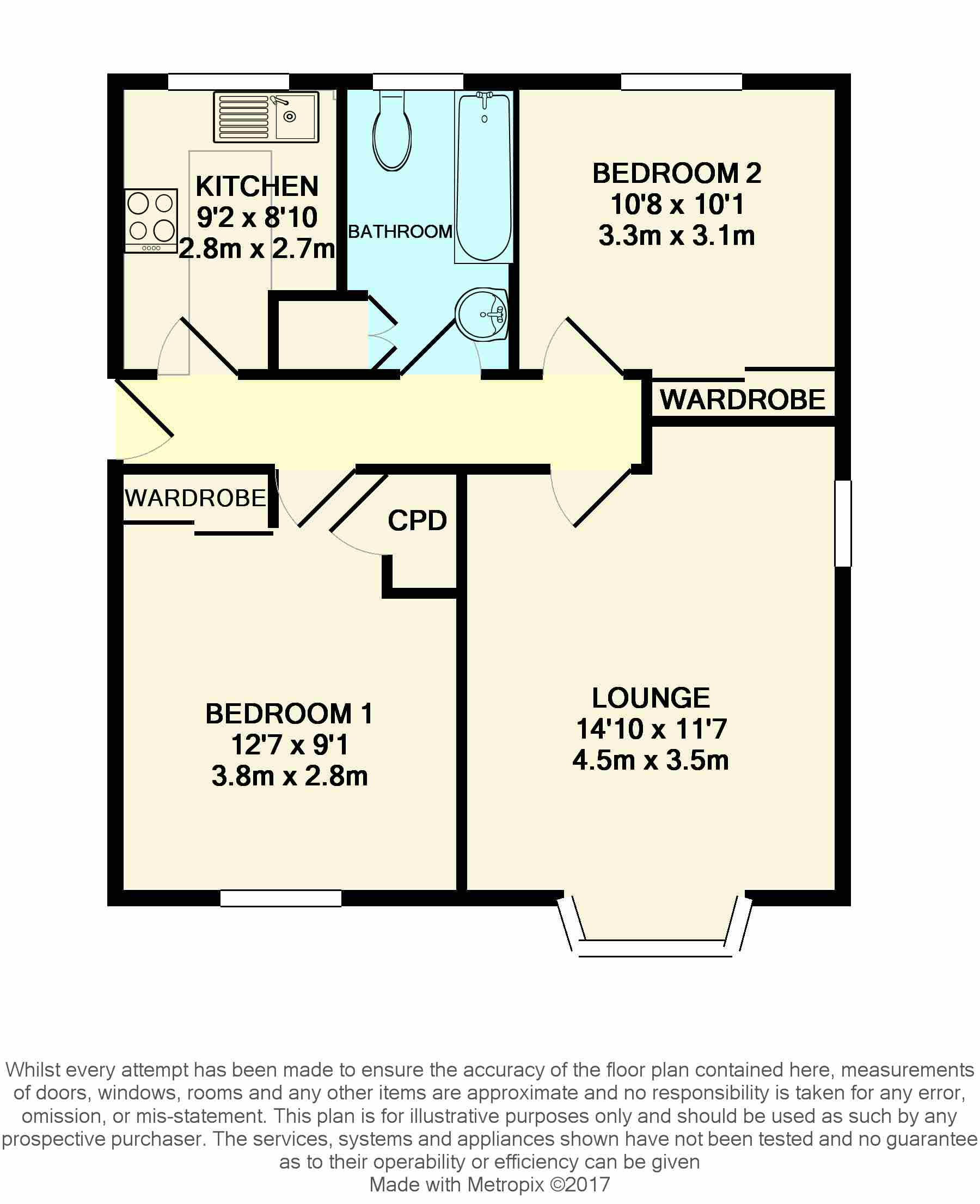 2 Bedrooms Flat to rent in Hurst Court, Horsham RH12