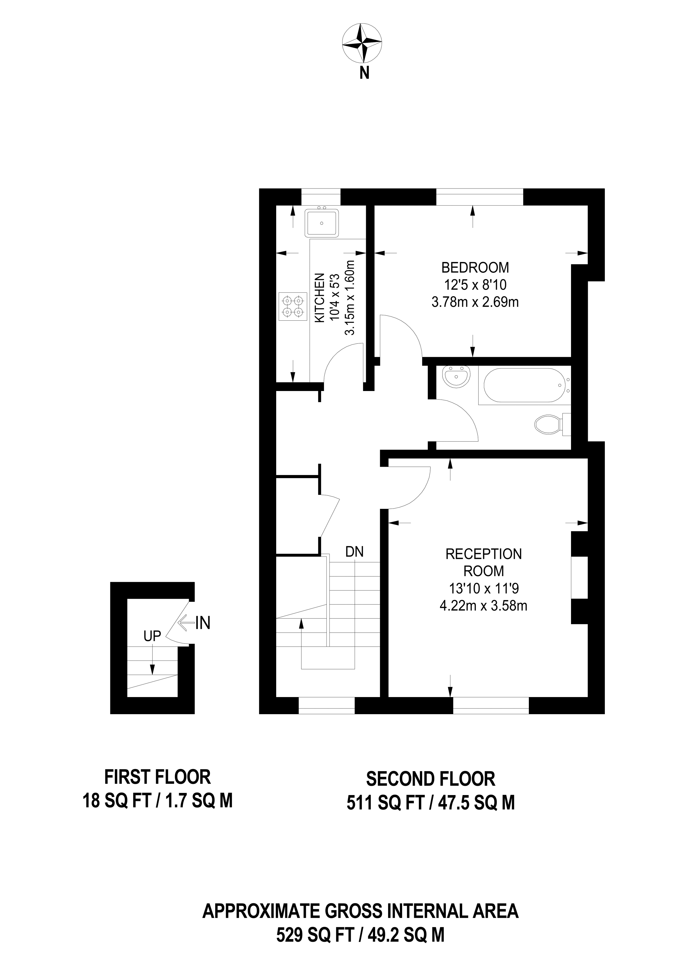 1 Bedrooms Flat to rent in Batoum Gardens, Shepherd's Bush W6