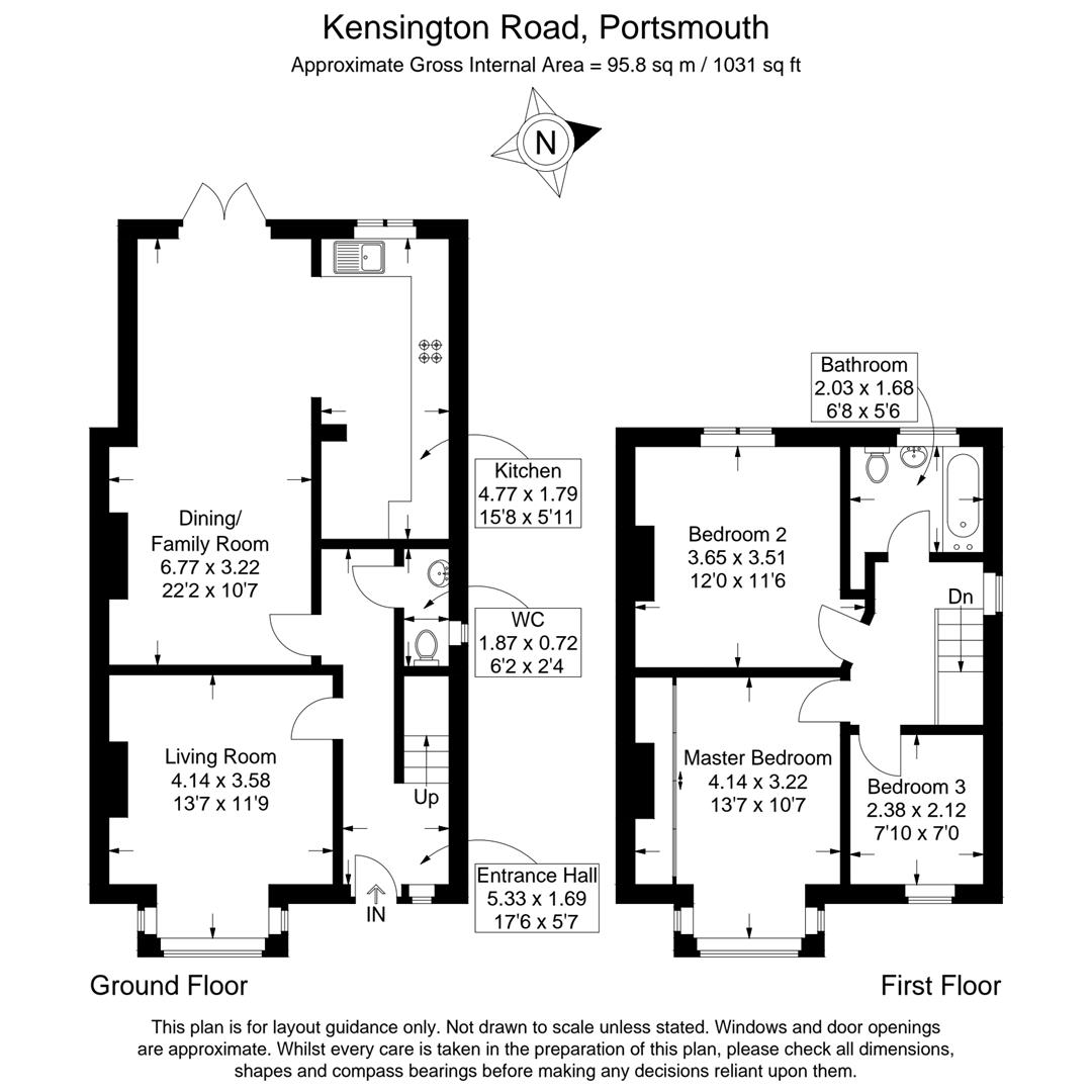109, Kensington Road, Portsmouth floorplan