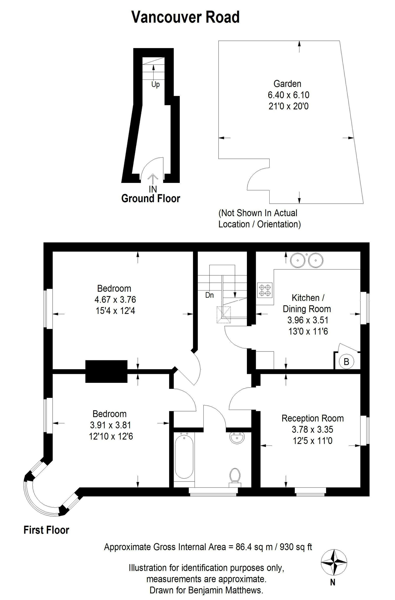 51b, Vancouver Road, London floorplan