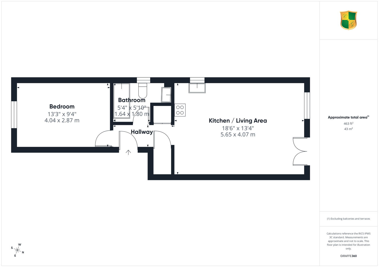 Westlands,Flat 33, Kings Road, Horsham floorplan