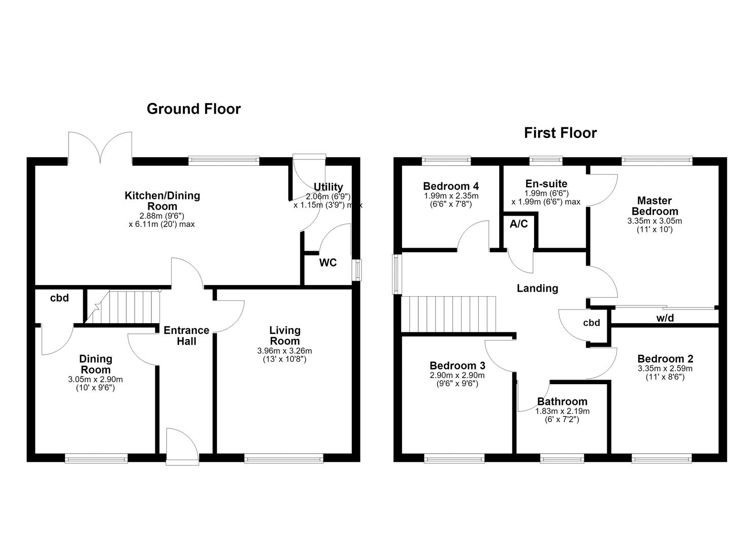 53, Garland Road, Corby floorplan