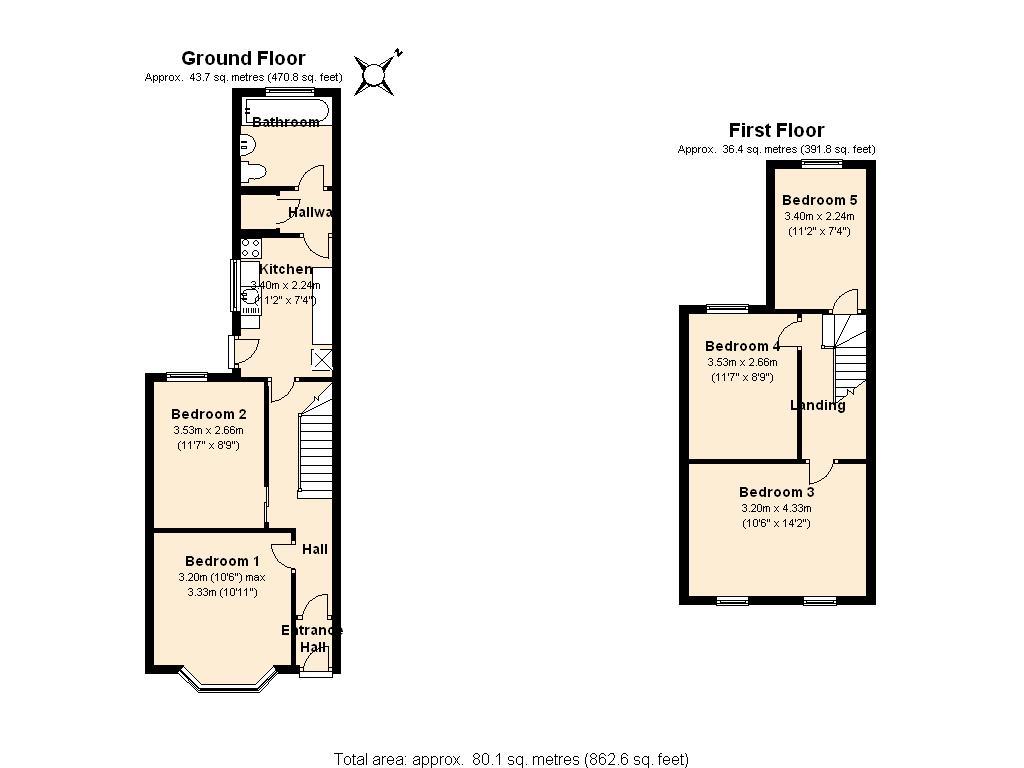 East Avenue, Oxford floorplan