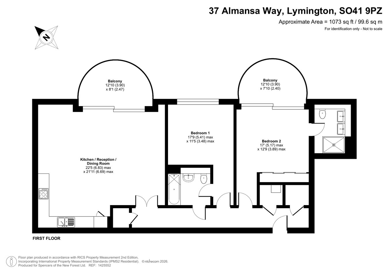 37, Almansa Way, Lymington floorplan