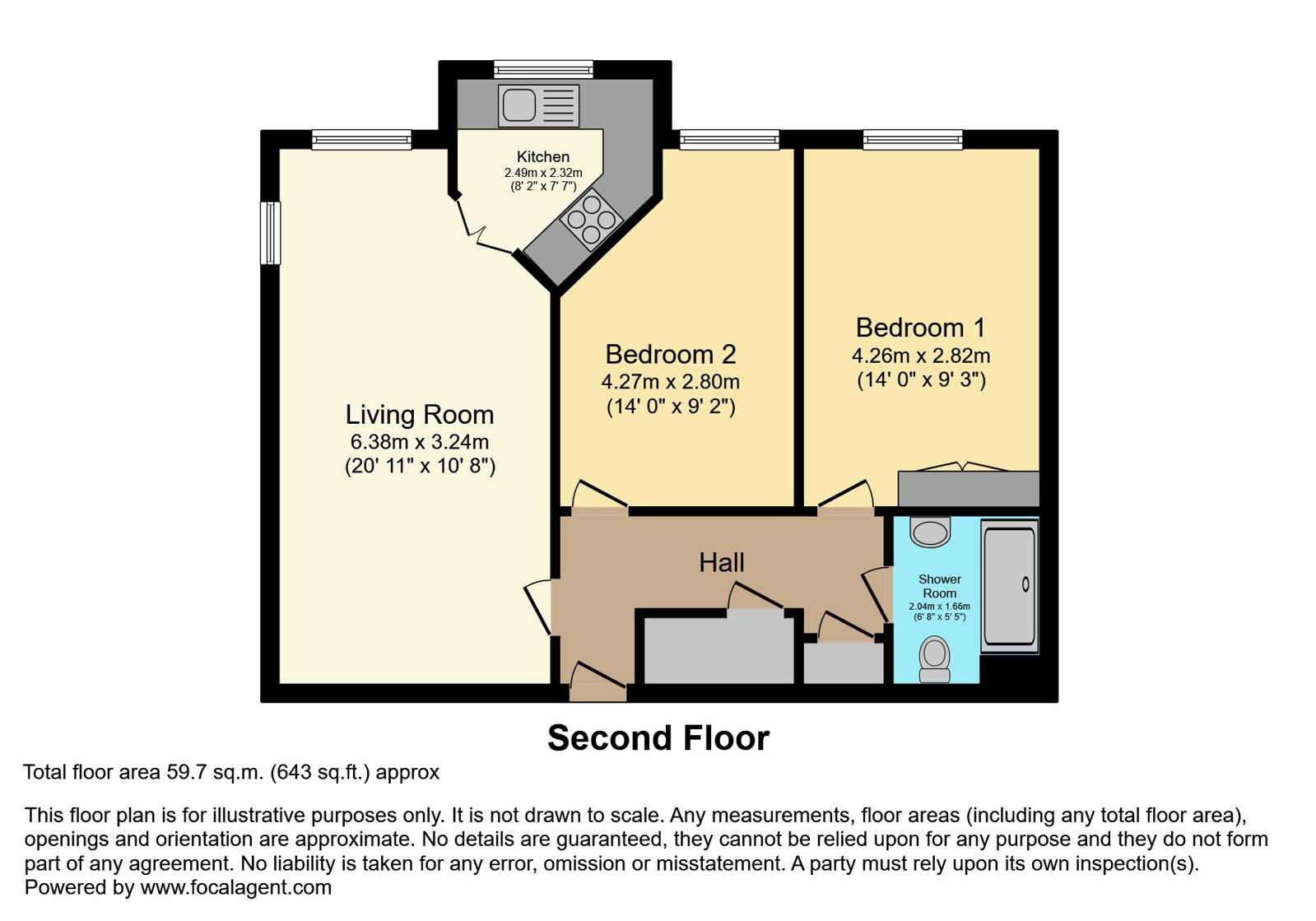 11, Trinity Court (Rugby), Rugby floorplan