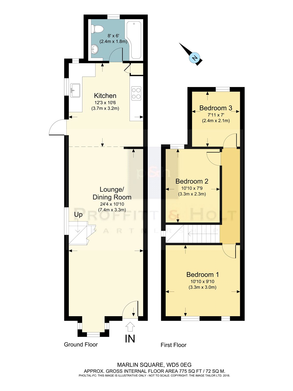 3 Bedrooms Semi-detached house to rent in Marlin Square, Abbots Langley WD5