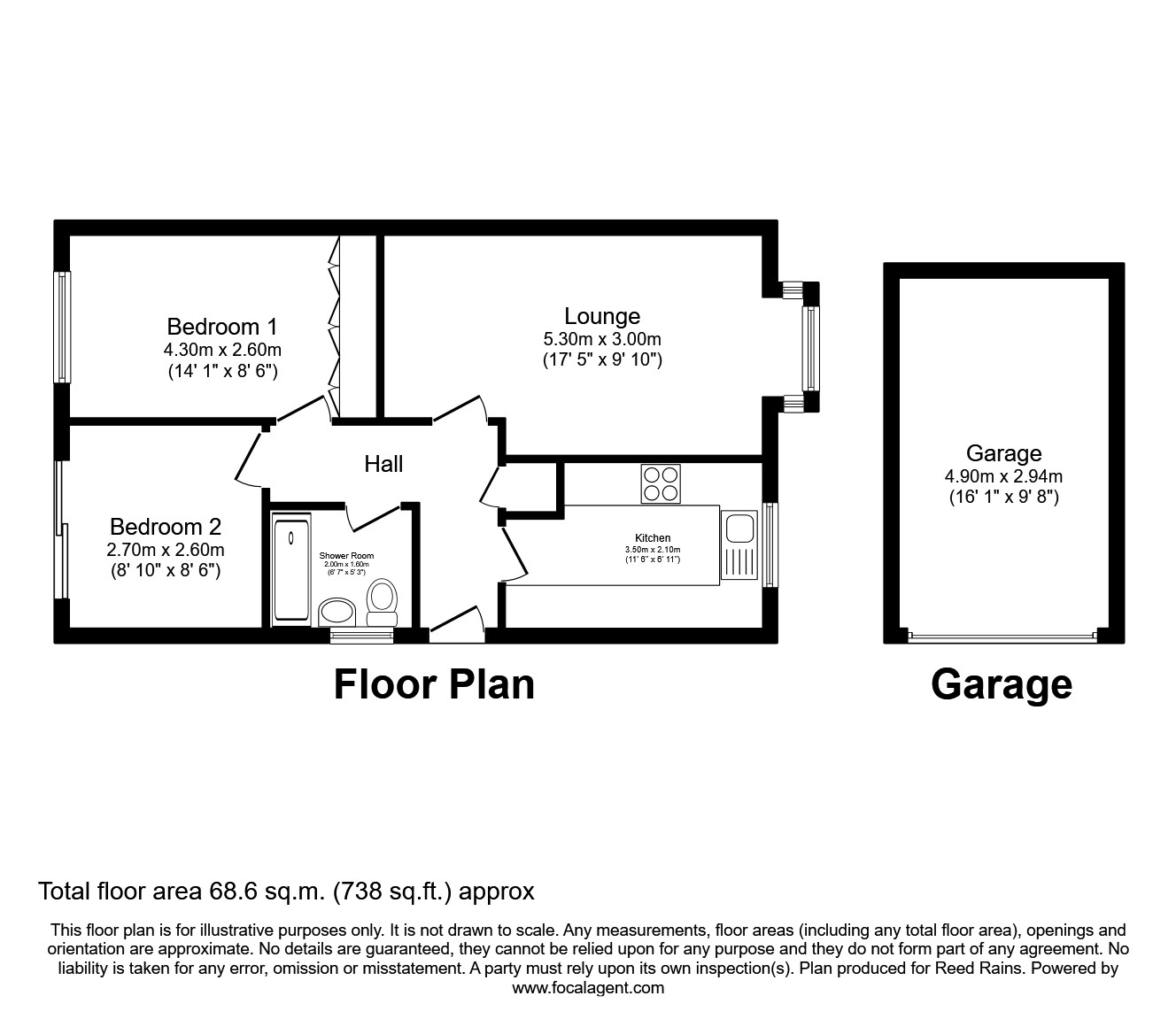 Barnard Way, Leeds, West Yorkshire LS15, 2 bedroom bungalow for sale