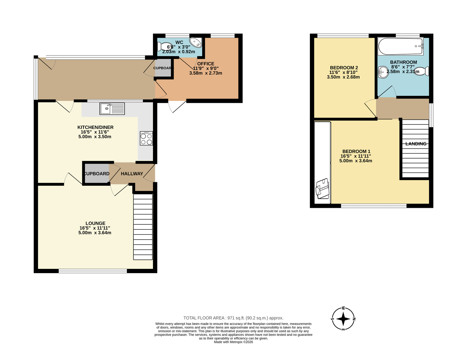 45, Dayton Close, Plymouth floorplan