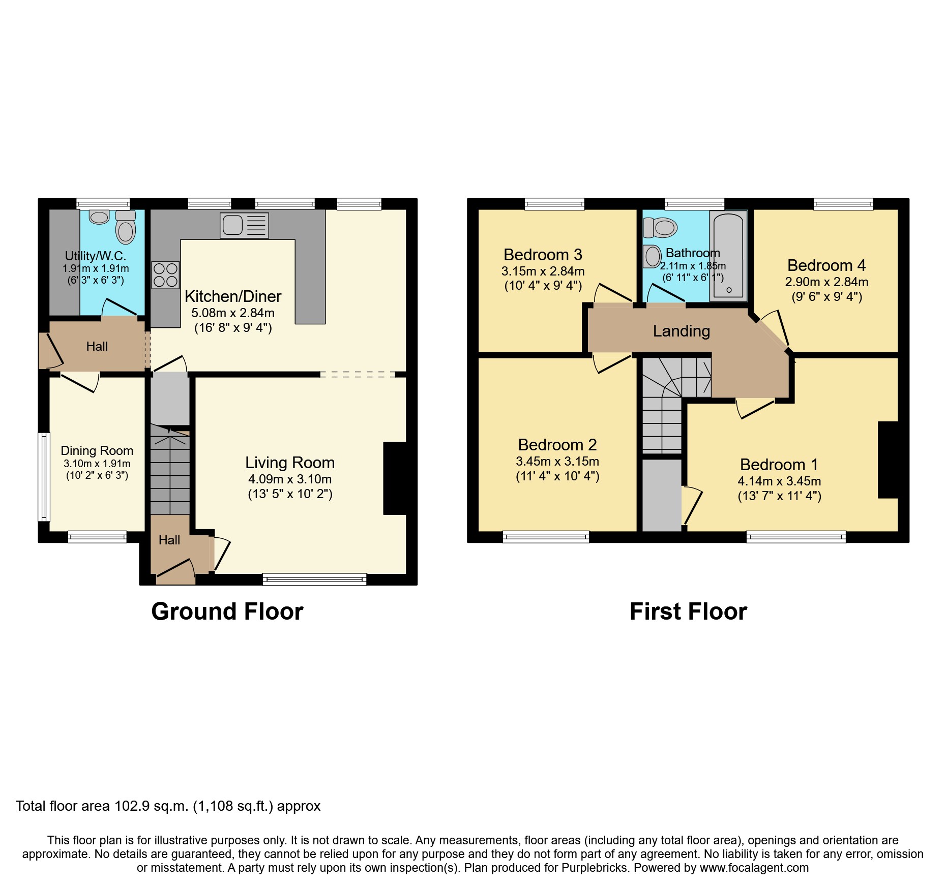 1, Passmore Road, Bradninch floorplan