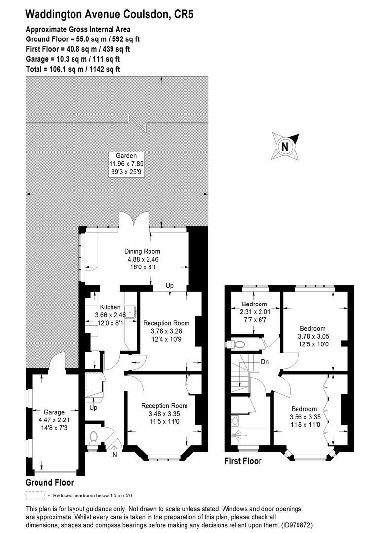 Waddington Avenue, Old Coulsdon, Coulsdon CR5, 3 bedroom semidetached