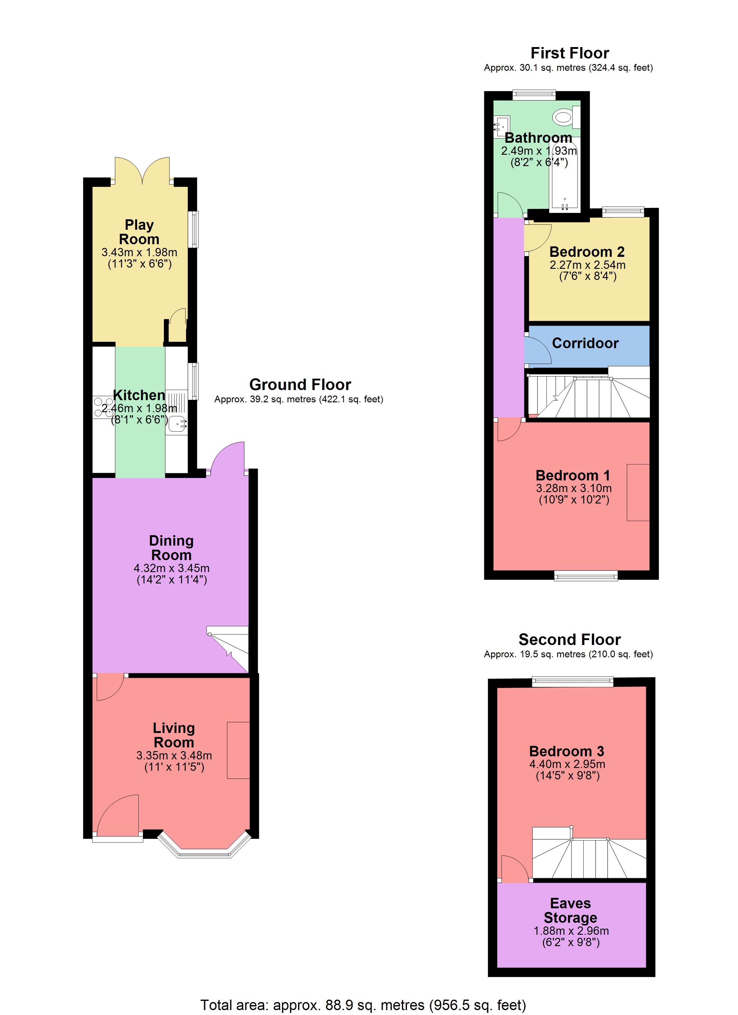 3 Bedrooms Terraced house for sale in Cardiff Road, Watford, Hertfordshire WD18