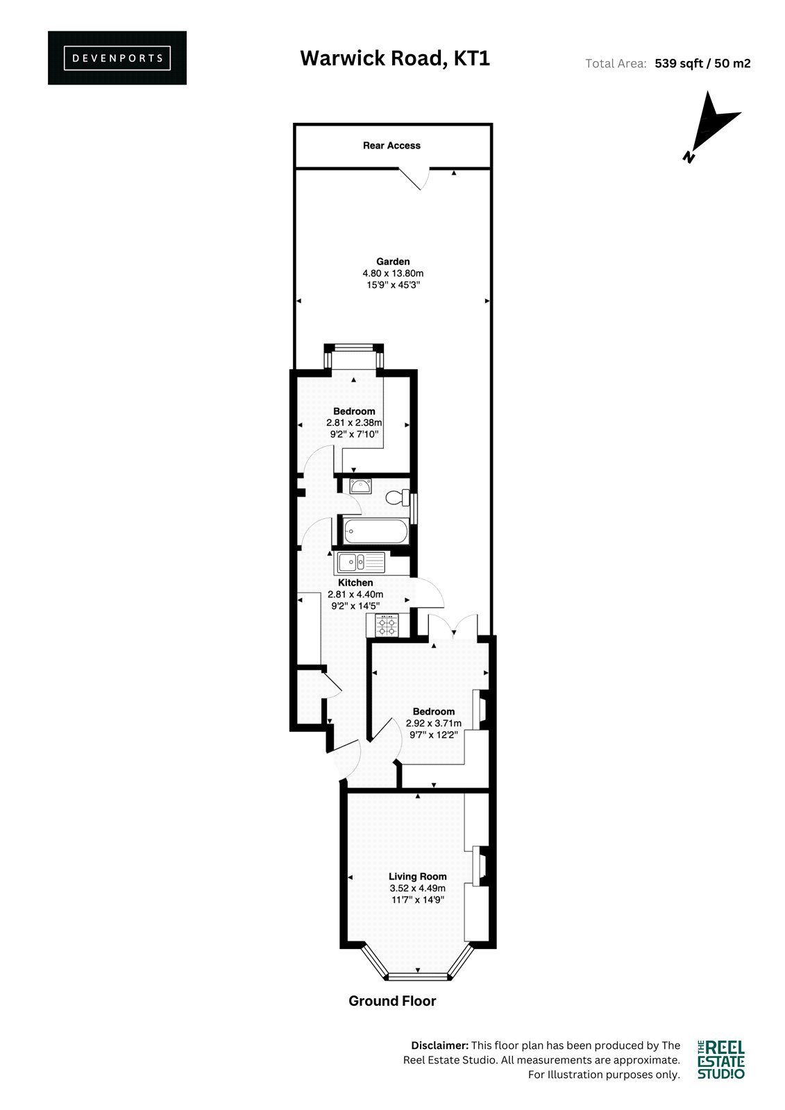 17, Warwick Road, Hampton Wick floorplan