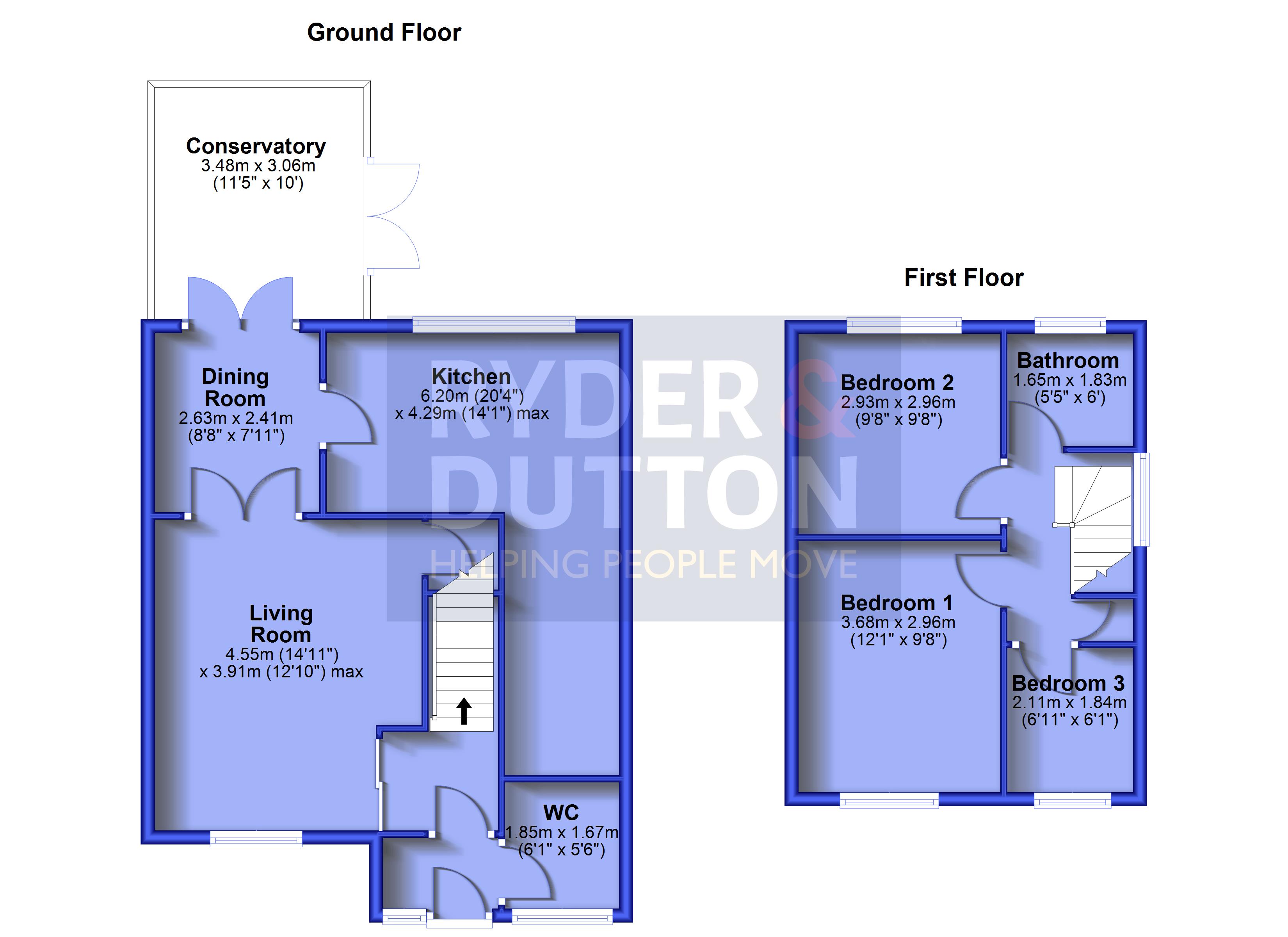 191, The Fairway, Manchester floorplan