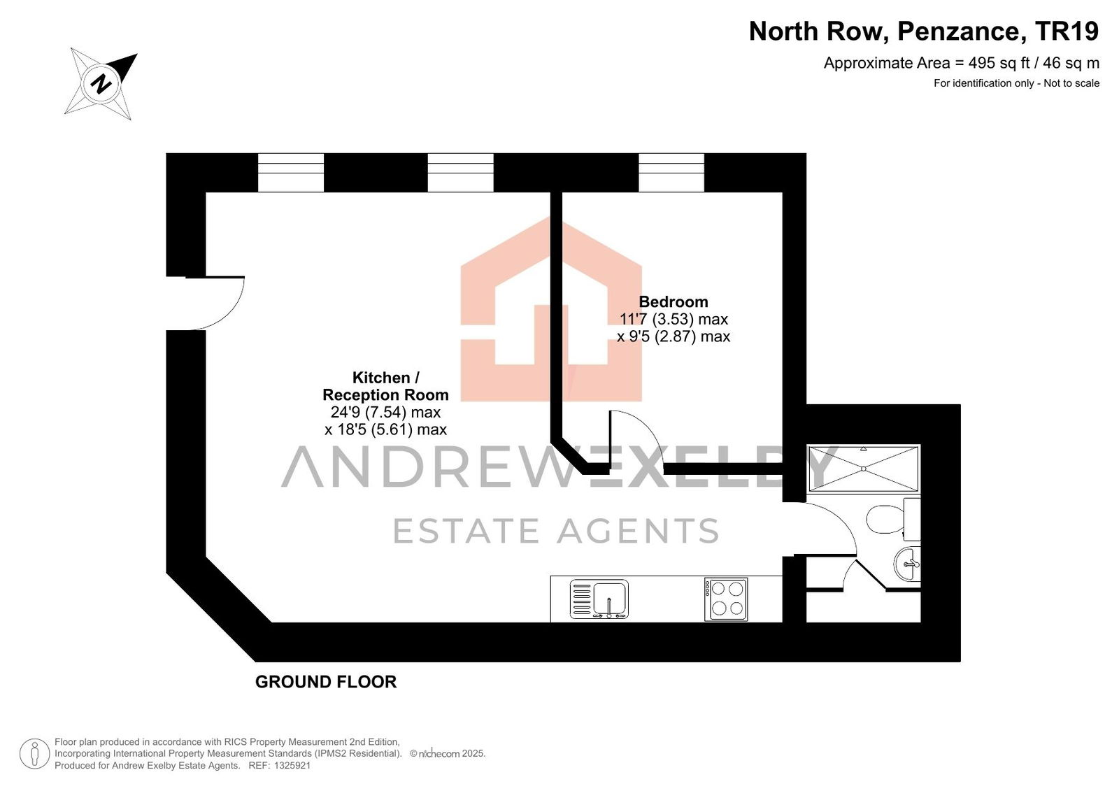 Lowenna, North Row, St Just floorplan
