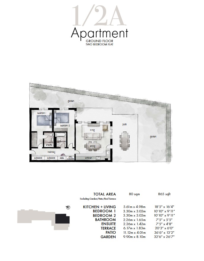 Flat 1, 2A,, Brondesbury Park, London floorplan
