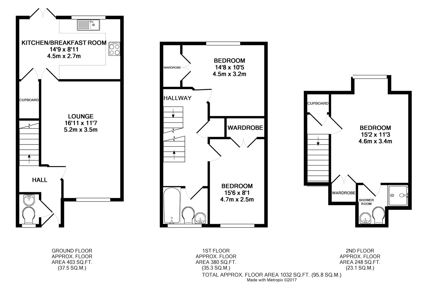 3 Bedrooms Terraced house to rent in Aspen Close, Littlehampton BN17