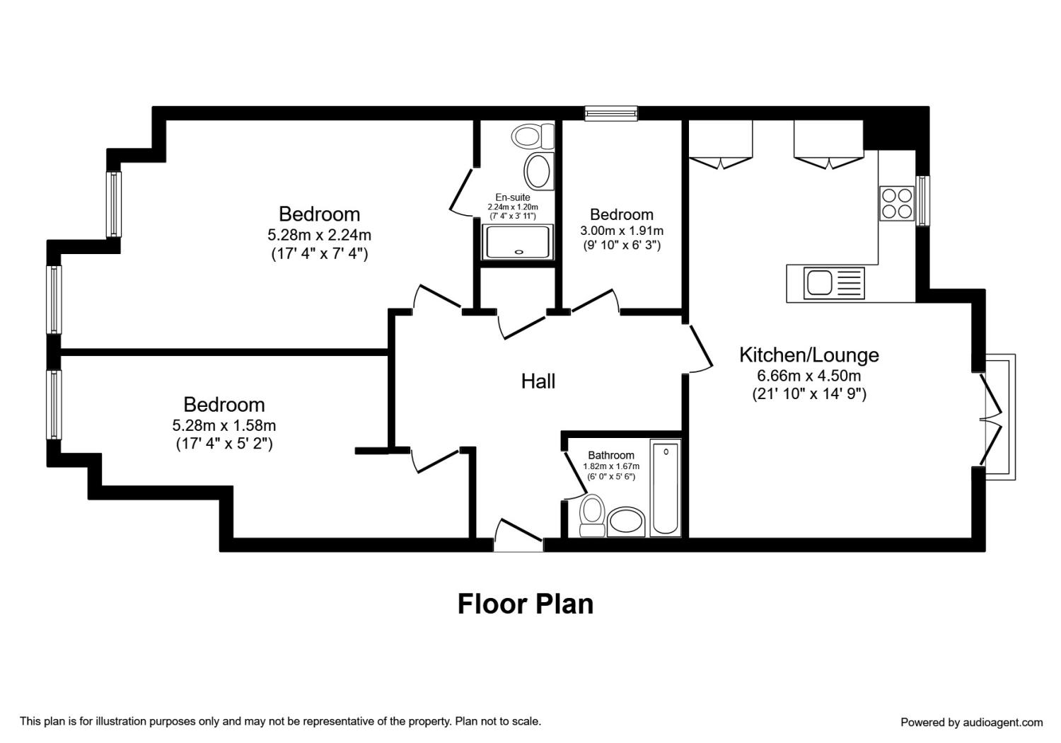 2 Bedrooms Flat for sale in Wickham Road, Croydon CR0