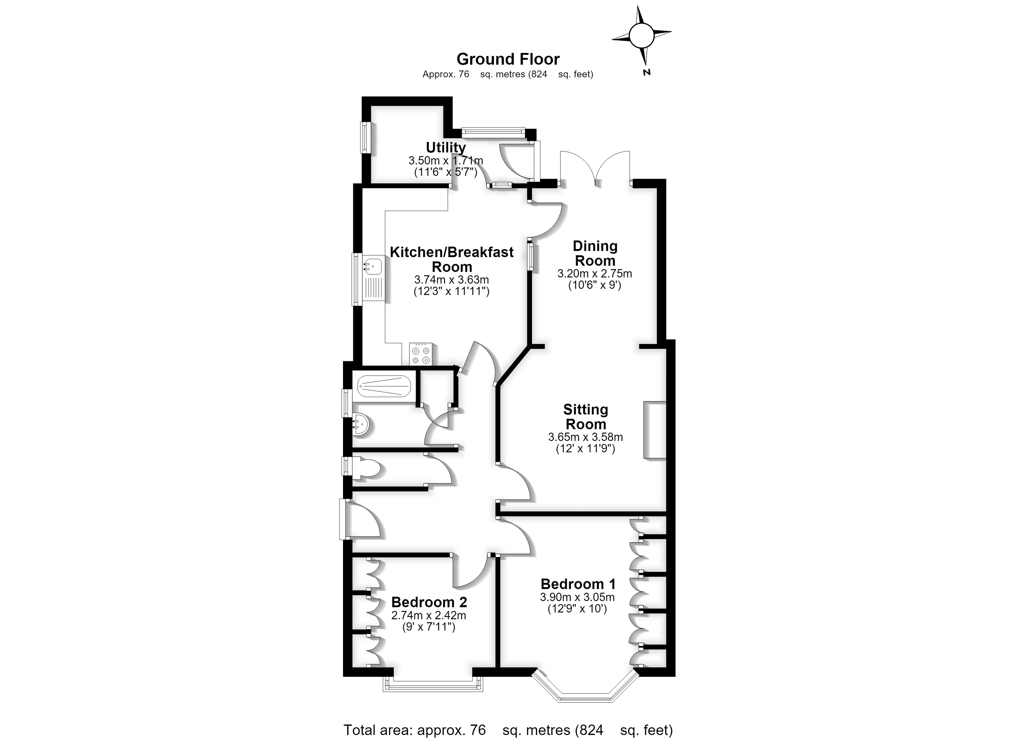 94, Heath Row, Hertfordshire floorplan